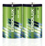 Элемент питания солевой D/R20 1.5В SR2 (уп.2шт.) Ergolux 12442 Элемент питания солевой D/R20 1.5В SR2 (уп.2шт.) Ergolux 12442