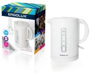 Чайник ELX-KH01-C01 пласт. спираль 1.7л 160-250В 1500-2300Вт бел. Ergolux 13114 Чайник ELX-KH01-C01 пласт. спираль 1.7л 160-250В 1500-2300Вт бел. Ergolux 13114