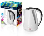 Чайник ELX-KP02-C32 пласт. 1.8л 160-250В 1500-2300Вт бел./черн. Ergolux 13119 Чайник ELX-KP02-C32 пласт. 1.8л 160-250В 1500-2300Вт бел./черн. Ergolux 13119