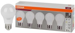 Лампа светодиодная LED Value LVCLA60 7SW/830 грушевидная матовая E27 230В 2х5 RU (уп.5шт) OSRAM 4058075577626 Лампа светодиодная LED Value LVCLA60 7SW/830 грушевидная матовая E27 230В 2х5 RU (уп.5шт) OSRAM 4058075577626