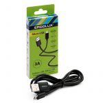 Кабель USB-Micro USB 3А 1.2м зарядка + передача данных черн. (коробка) ERGOLUX 15093 Кабель USB-Micro USB 3А 1.2м зарядка + передача данных черн. (коробка) ERGOLUX 15093