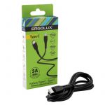 Кабель Type C-Type C 5А 80Вт 1.2м зарядка+ПД коробка черн. Ergolux 15201 Кабель Type C-Type C 5А 80Вт 1.2м зарядка+ПД коробка черн. Ergolux 15201
