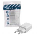 Адаптер сетевой 1USB 100-220В 5-9В/2А пакет бел. Ergolux 15203 Адаптер сетевой 1USB 100-220В 5-9В/2А пакет бел. Ergolux 15203