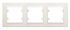 Рамка 3-м Karea горизонт. крем. Makel 56010703