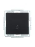 Переключатель проходной 1-кл. СП Vesna механизм черн. бархат LEZARD 742-4288-105