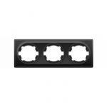 Рамка 3-м Florence черн. 1E52301303 OneKeyElectro 2172830