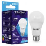 Лампа светодиодная 15Вт А60 6500К Е27 176-264В TOKOV ELECTRIC TKE-A60-E27-15-6.5K Лампа светодиодная 15Вт А60 6500К Е27 176-264В TOKOV ELECTRIC TKE-A60-E27-15-6.5K