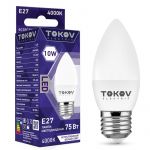 Лампа светодиодная 10Вт С37 4000К Е27 176-264В TOKOV ELECTRIC TKE-C37-E27-10-4K Лампа светодиодная 10Вт С37 4000К Е27 176-264В TOKOV ELECTRIC TKE-C37-E27-10-4K