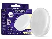 Лампа светодиодная 10Вт Tablet 3000К GX53 176-264В TOKOV ELECTRIC TKE-GX53-10-3K Лампа светодиодная 10Вт Tablet 3000К GX53 176-264В TOKOV ELECTRIC TKE-GX53-10-3K