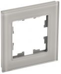 Рамка 1-м BRITE РУ-1-2-БрД стекло дым. IEK BR-M12-G-K30 Рамка 1-м BRITE РУ-1-2-БрД стекло дым. IEK BR-M12-G-K30