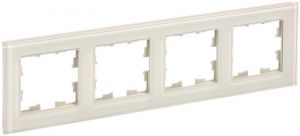 Рамка 4-м BRITE РУ-4-2-БрВа стекло ванильн. IEK BR-M42-G-K10 Рамка 4-м BRITE РУ-4-2-БрВа стекло ванильн. IEK BR-M42-G-K10