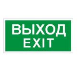 Пиктограмма "Выход" ПЭУ 011 130х260 СТ 2502000680 Пиктограмма "Выход" ПЭУ 011 130х260 СТ 2502000680