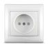 Розетка 1-м СП Севиль 16А IP20 без заземл. защ. шторки бел. UNIVersal С0047