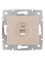 Розетка компьютерная 1-м СП Karina RJ45 механизм крем. LEZARD 707-0388-139