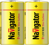 Элемент питания солевой D/R20 94 761 NBT-NS-R20-SH2 (уп.2шт) NAVIGATOR 94761 Элемент питания солевой D/R20 94 761 NBT-NS-R20-SH2 (уп.2шт) NAVIGATOR 94761
