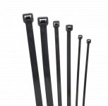 Стяжка кабельная (хомут) нейлон размер 3х120мм, цвет черный (1 пакет/100 шт.)