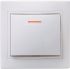 Выключатель 1-кл. СП Кварта 10А IP20 ВС10-1-1-КБ с индикацией бел. IEK EVK11-K01-10-DM