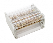 Распределительный блок три фазы-ноль 8х12мм 4х7 отв.  125А