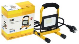 Прожектор светодиодный СДО 06-20П 6500К IP65 переносной черн. IEK LPDO603-020-65-K02 Прожектор светодиодный СДО 06-20П 6500К IP65 переносной черн. IEK LPDO603-020-65-K02