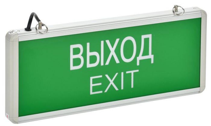 Светильник светодиодный ССА 1001 "ВЫХОД-EXIT" 3Вт аварийный односторонний IEK LSSA0-1001-003-K03