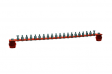 ГЗШ 20 подключений 300х40х4 мм, медь