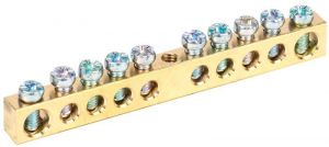 Шина PEN "земля-ноль" 6х9мм 10/1 (10групп/крепеж по центру) IEK YNN10-10-100 Шина PEN "земля-ноль" 6х9мм 10/1 (10групп/крепеж по центру) IEK YNN10-10-100