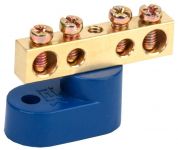 Шина нулевая ШНИ-6х9-4-У1-С на одном угловом изоляторе IEK YNN10-69-4C1-K07 Шина нулевая ШНИ-6х9-4-У1-С на одном угловом изоляторе IEK YNN10-69-4C1-K07